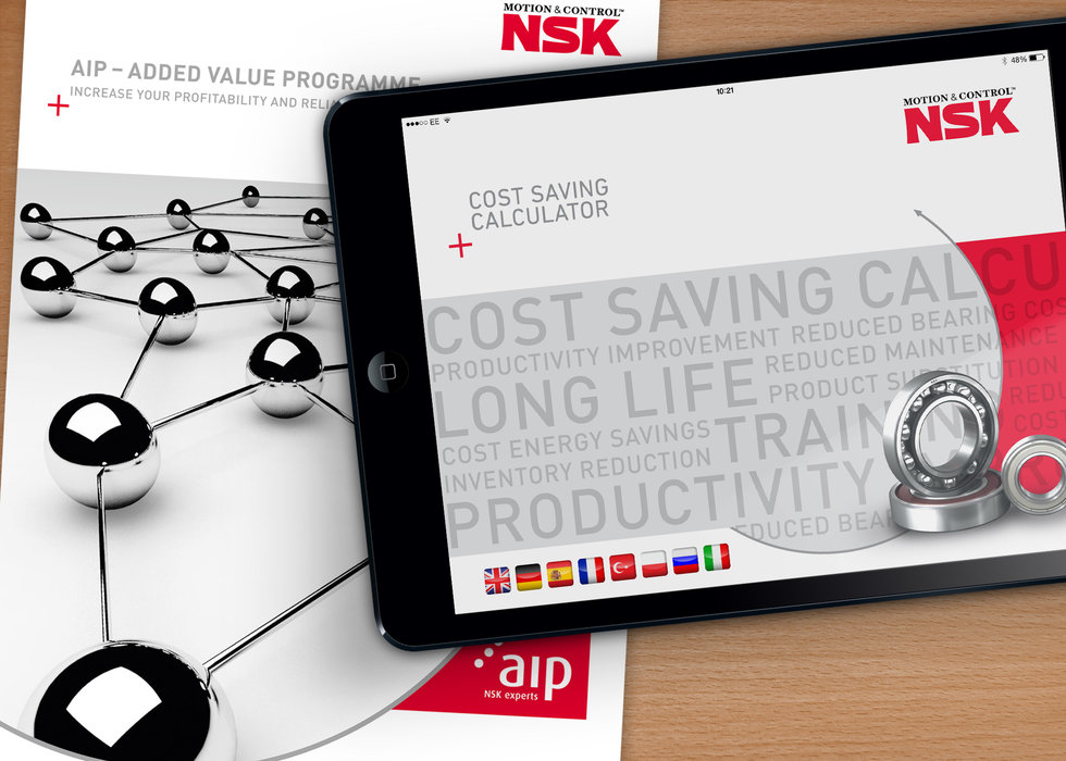 NSK lanza la App Calculadora de Ahorro de Costes para tabletas, smartphones y ordenadores